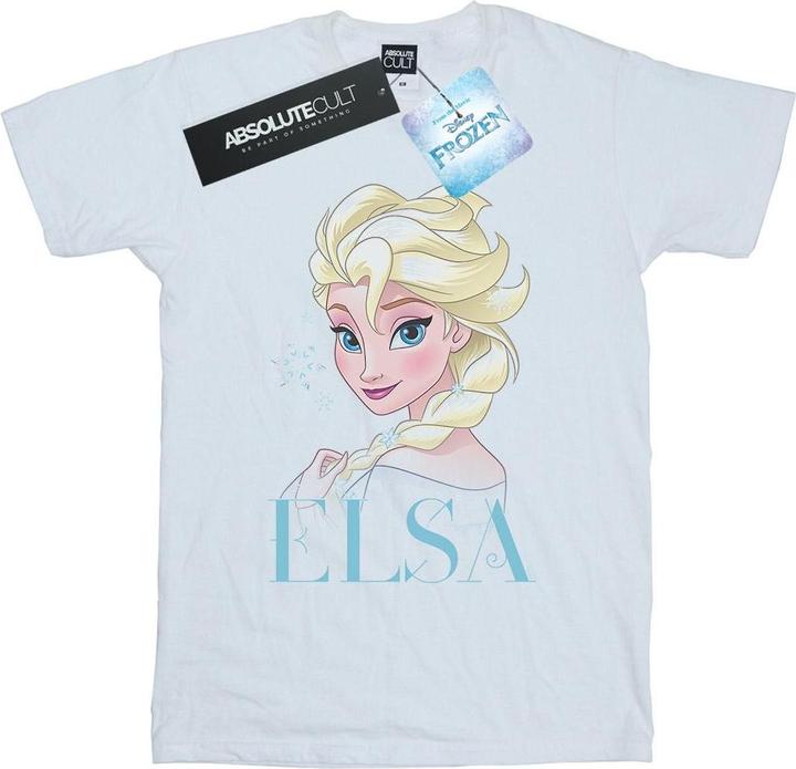 Immagine prodotto Disney Frozen Elsa Snowflake Portrait Maglietta Ampia Donna (M)