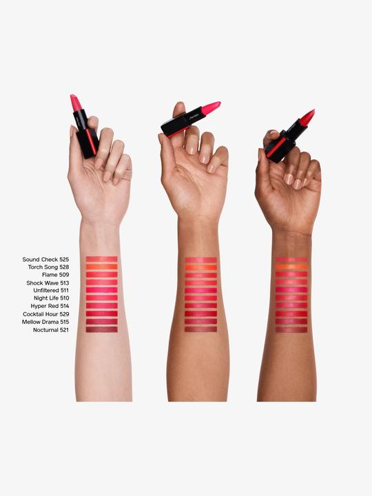 Actual product image Shiseido lipstick (525 Sound Check)