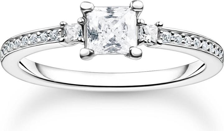 Immagine prodotto Thomas Sabo Anello Pavé Pietra Bianca Argento (52, 925 Argento)
