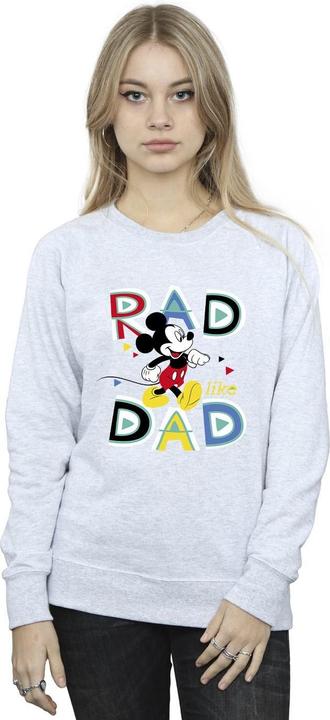 Actual product image Disney Womens/Ladies Mickey Mouse Rad Dad Sweatshirt (XL)