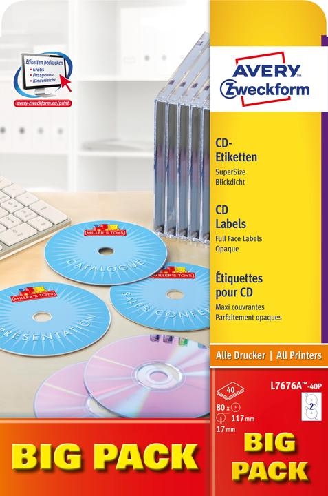 Actual product image Avery CD Labels SuperSize