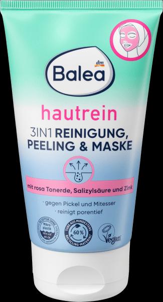 dm Balea Cleansing, peeling & mask 3in1 (Exfoliation, 150 ml)