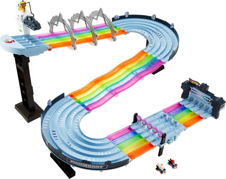 Produktbild Hot Wheels Mario Kart Rainbow Race Set Spielset