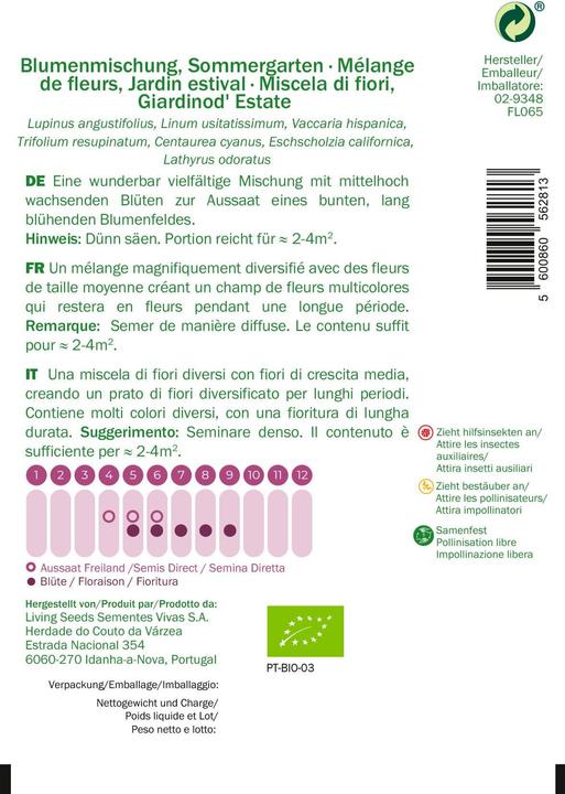 Produktbild Living Seeds Blumenmischung, Sommergarten (Blumenzwiebel)