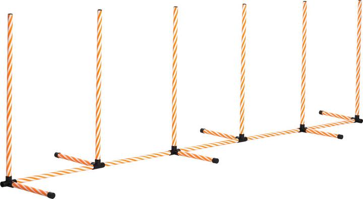 Produktbild PawHut Hunde Agility Set mit Slalomstangen