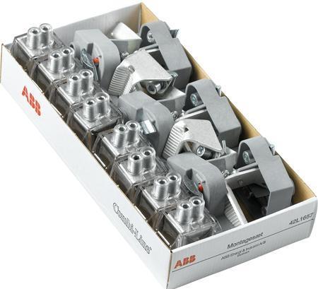 Immagine prodotto ABB Skillestykke 6 stk, komplet Kabeltvaersnit: 150-240mm² Montagebredde: 180mm Fanebredde: 25, skrå