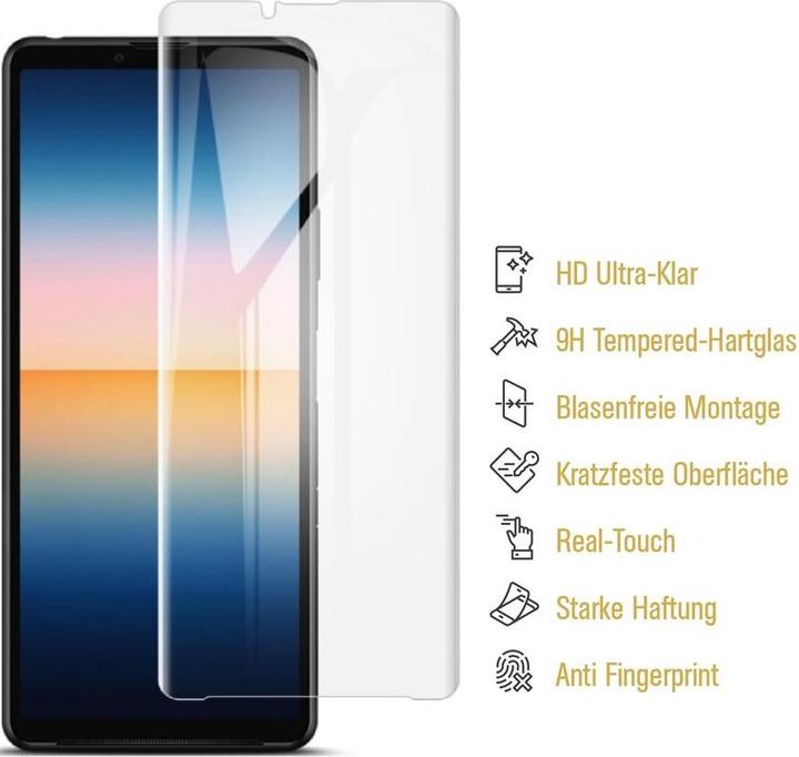 Actual product image Protectorking 3x real tempered 9H armoured glass 3D CLEAR (1 Piece, Sony Xperia 10 III)