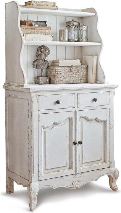 Produktbild Loberon Buffet Jarrettsville antikweiss (75 x 43 x 141 cm)