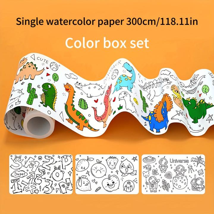 Produktbild Activity Board Doodle Malerei Rolle, DIY Malerei Farbe Füllen, lange Bild Malerei Rolle, Kinder Zeichnung Rolle