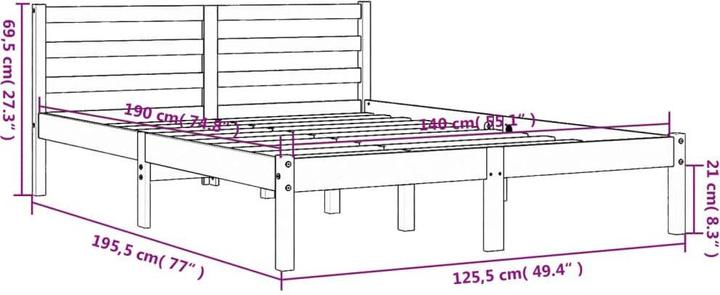 Produktbild VidaXL Joey (140 x 190 cm)