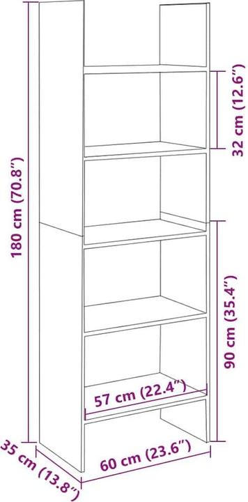 Produktbild VidaXL Tedd (60 x 35 x 180 cm)