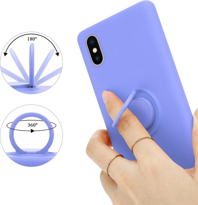 Produktbild Cadorabo TPU Liquid Ring Silicone Case Hülle (Apple iPhone XS Max)