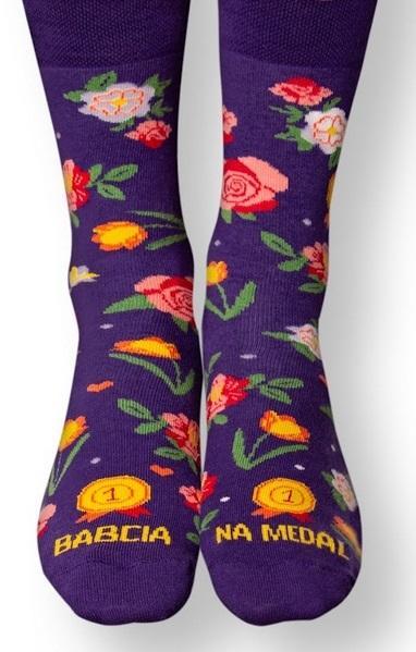 Actual product image Nadwyraz Omas Medaille lange Socken 36-40 (36 - 40)