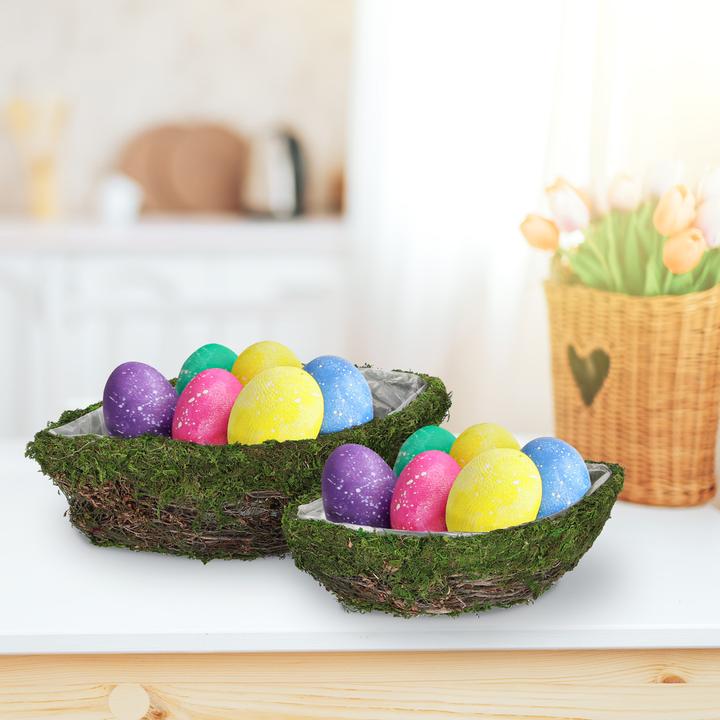 Immagine prodotto Natura Punto Set di 2 cachepot o ciotole decorative in materiali naturali