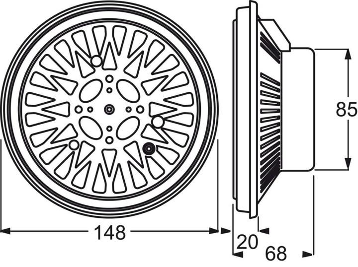 Produktbild Busch-Jaeger AudioWorld Einbau-Lautsprecher 8222EB 5" (1 Stk.)
