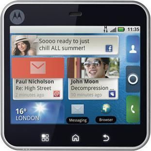 Motorola Flipout - QWERTZ - Black/Purple/Green/Yellow (150 GB, 2.80", 3 Mpx, 3G)