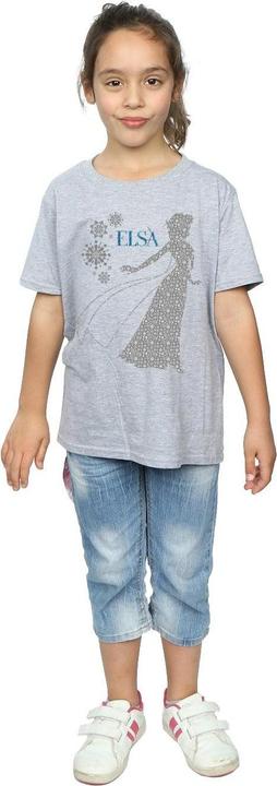 Immagine prodotto Disney Frozen Elsa Christmas Silhouette Maglietta Ragazze (152, 158)