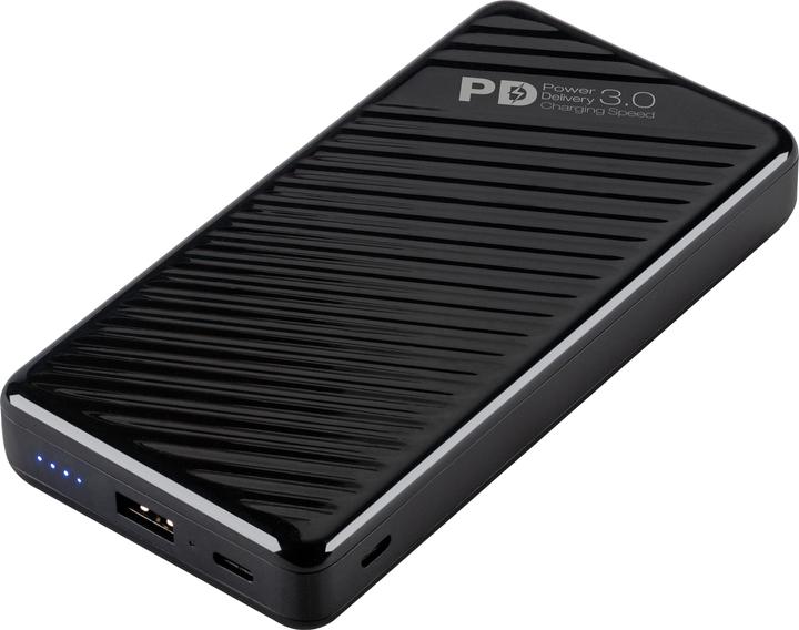Actual product image Vivanco PBVV20000PDBK Powerbank 20000 mAh Li-Ion USB-C™ Black (20000 mAh, 18 W, 74 Wh)