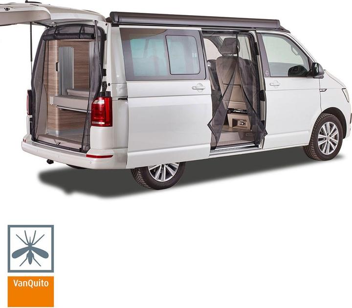 Actual product image VanQuito Mosquito net T5-T6.1 sliding door fine mesh