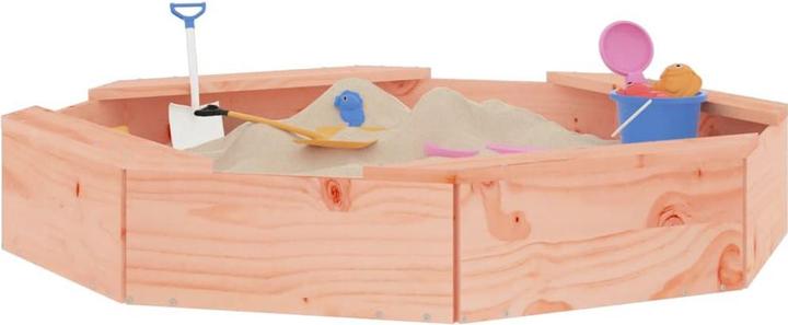 Image du produit VidaXL Sandkasten mit Sitzen Achteck Massivholz