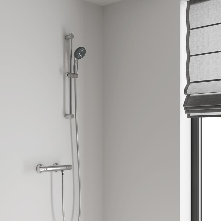 Produktbild Grohe Vitalio Start 100 Brausestangenset, 3 Strahlarten, wassersparend, Brausestange 600mm, chrom