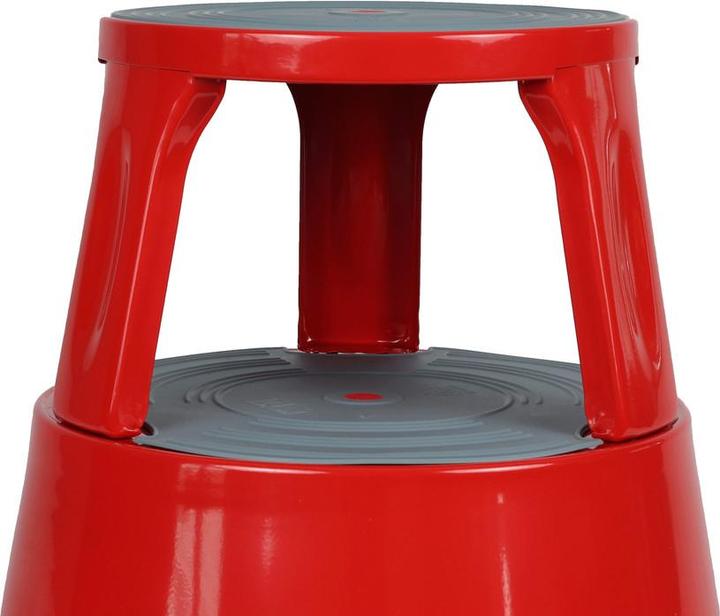 Actual product image Dönges Roller stool, metal, red