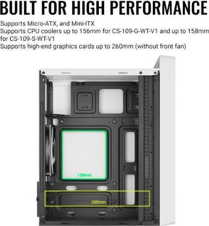 Immagine prodotto AeroCool CS-109 (mATX, Mini-ITX)