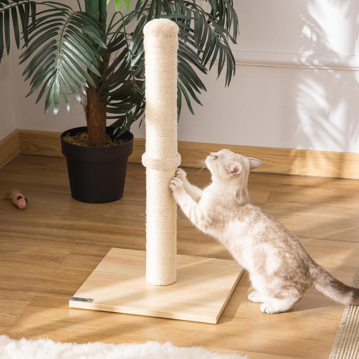 Actual product image Jamb Scratching trunk (60 cm, Beige+oak)