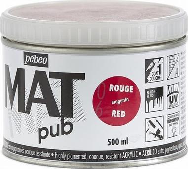 Produktbild Pebeo Acrylic Mat Pub (Magenta, 500 ml)