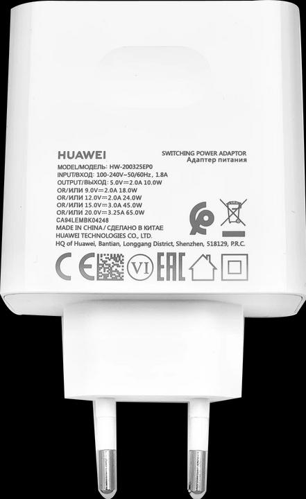 Huawei Chargeur de voyage USB-C Fast Charge HW-200325EPO 65W (65 W)