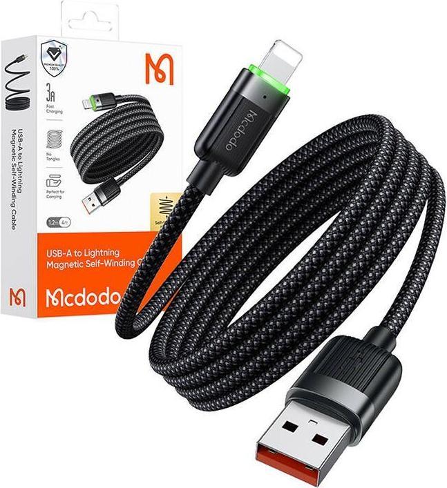 Produktbild Mcdodo CA-6000 USB-C to Lightning cable, 3A, self-winding (1.20 m, USB 3.0)