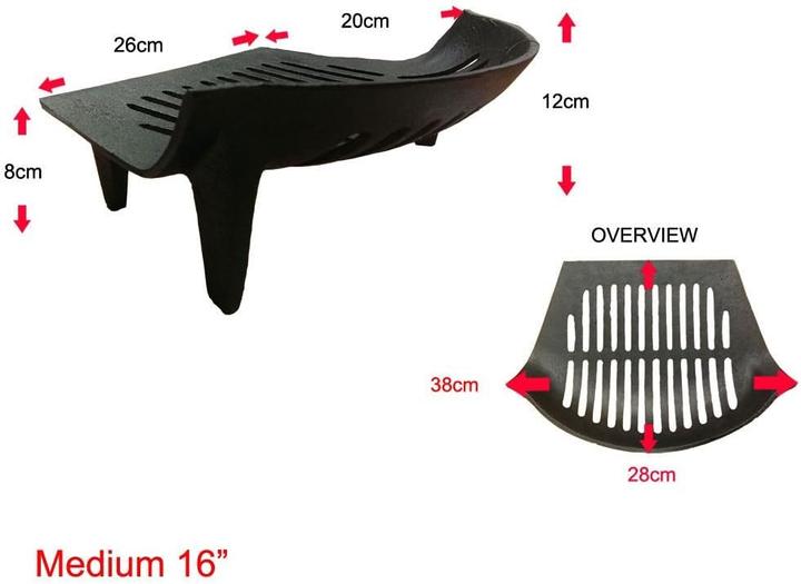 Actual product image Fire Vida Cast iron fire grate