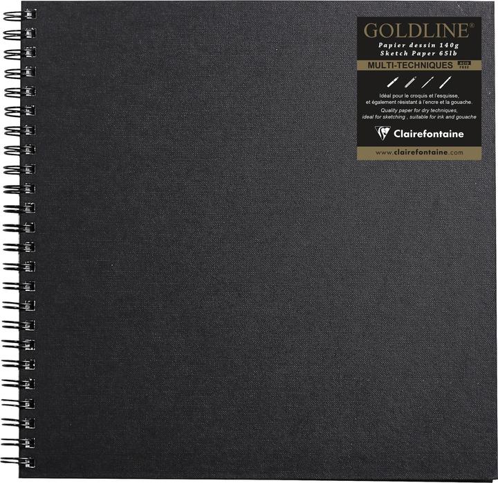Clairefontaine GOLDLINE - Spiral Notizbücher (Spezial, Blanko, Harter Einband)