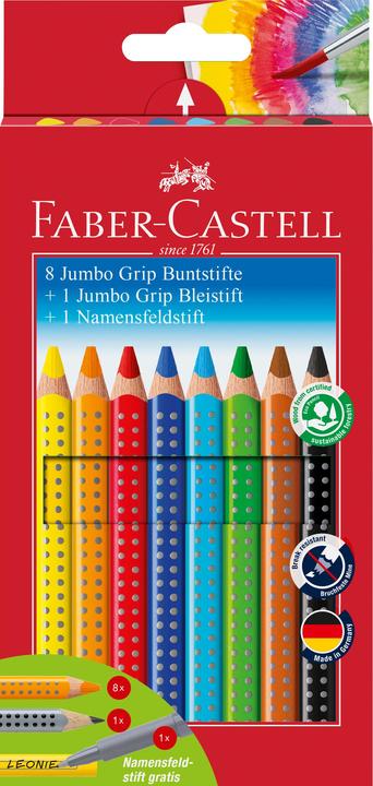 Faber-Castell Jumbo GRIP (Multicoloured, Multicolor, 10 x)