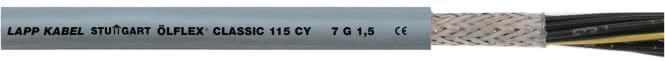 Actual product image Lapp LFLEX CLASSIC 115 CY 4G1.5 copper screen without inner sheath 1136304/500 (500 m)