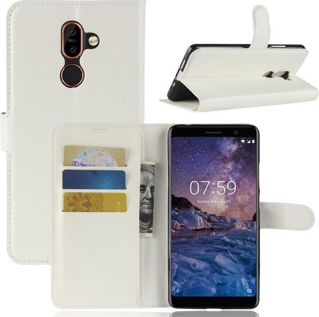 Actual product image MU Classic Litchi Leather Bookcover Series (Nokia 7 Plus)
