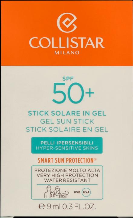 Image du produit Collistar Sun Sun Protection Factor 50 (Stick solaire, Crème solaire visage, SPF 50, 9 ml)