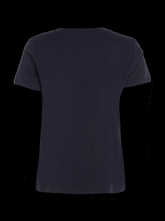 Immagine prodotto Tommy Hilfiger Maglietta girocollo Heritage Hilfiger C-Nk Reg Tee Donna, Blu (Desert Sky) (XS)