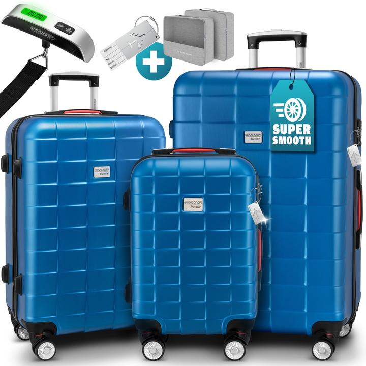 Immagine prodotto Monzana Set di 3 custodie rigide con chiusura TSA