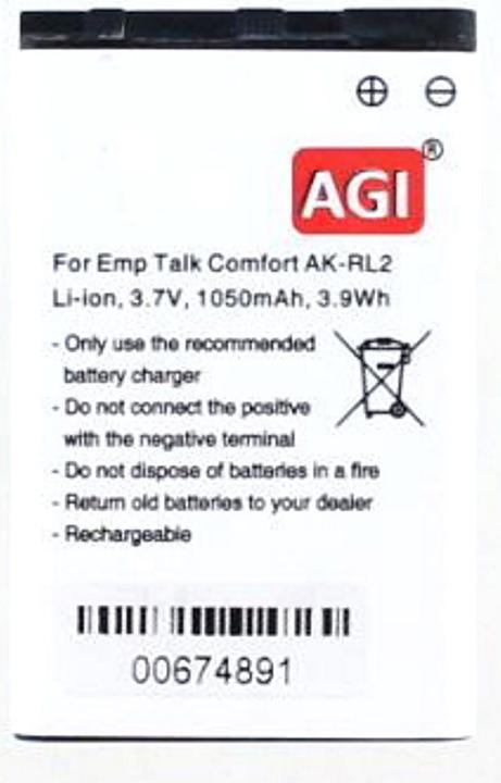 Actual product image AGI 19305 - Battery - Emporia - Black - Lithium-Ion (Li-Ion) - 1050 mAh - 3.7 V