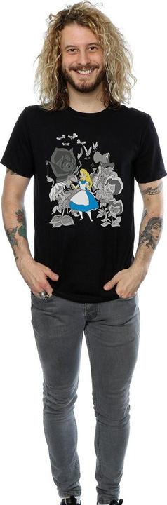 Actual product image Disney Mens Alice In Wonderland Flowers T-Shirt (3XL)