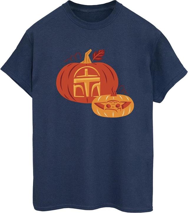 Actual product image Star Wars Womens/Ladies Pumpkin Cotton Boyfriend T-Shirt (S)