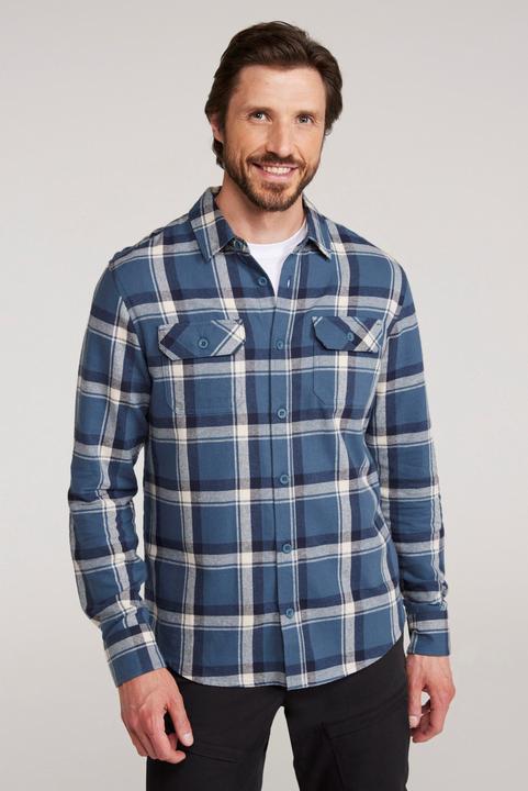 Actual product image Mountain Warehouse Mens Trace Flannel Long-Sleeved Shirt (4XL)