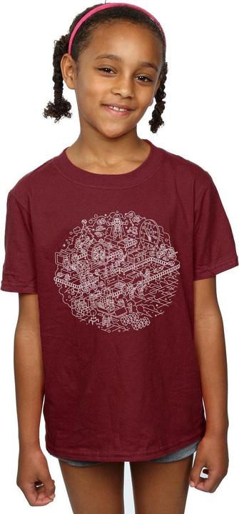 Immagine prodotto Star Wars Christmas Death Star Maglietta Ragazze (152, 158)