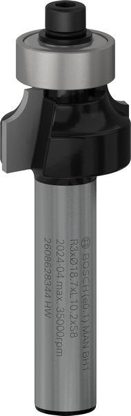 Produktbild Bosch Professional Zubehör Abrundfräser, 8 mm, R1 3 mm, L 10,2 mm, G 53 mm