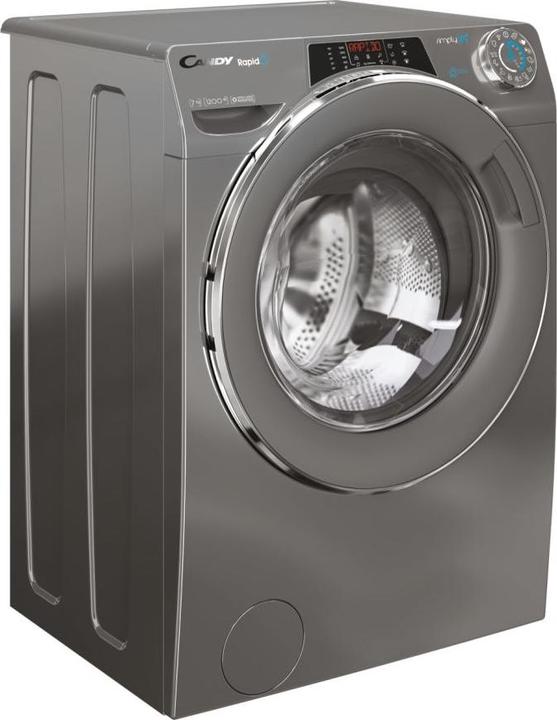 Immagine prodotto Candy RO41276DWMCRE-S Lavatrice, A, Caricamento frontale, Profondità 45 cm, 7 kg, Grigio (7 kg, A sinistra)