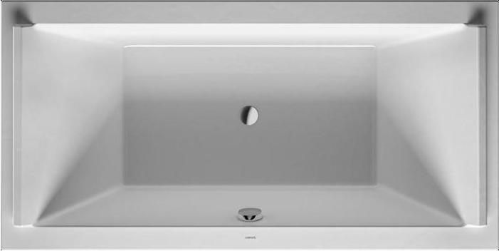 Image du produit Duravit Baignoire rectangulaire STARCK 2 pentes de dos 1800x900mm blanc (287 l, 180 cm, 90 cm)