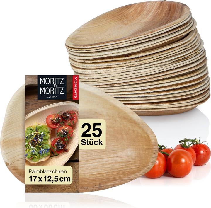 Immagine prodotto Moritz & Moritz Vasellame in foglie di palma 25 pezzi (25 x)