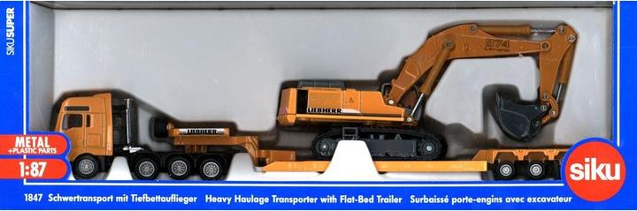 Actual product image Siku Heavy transporter with low bed trailer