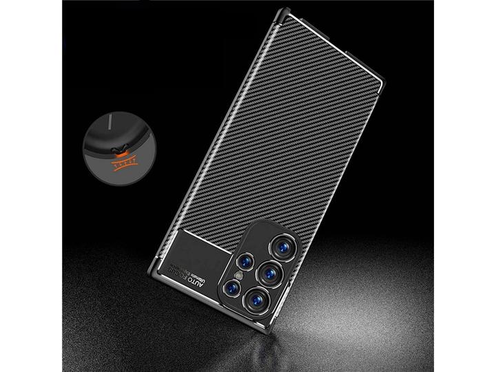 Actual product image Screenguard Carbon Design TPU Case (Samsung Galaxy S23 Ultra)